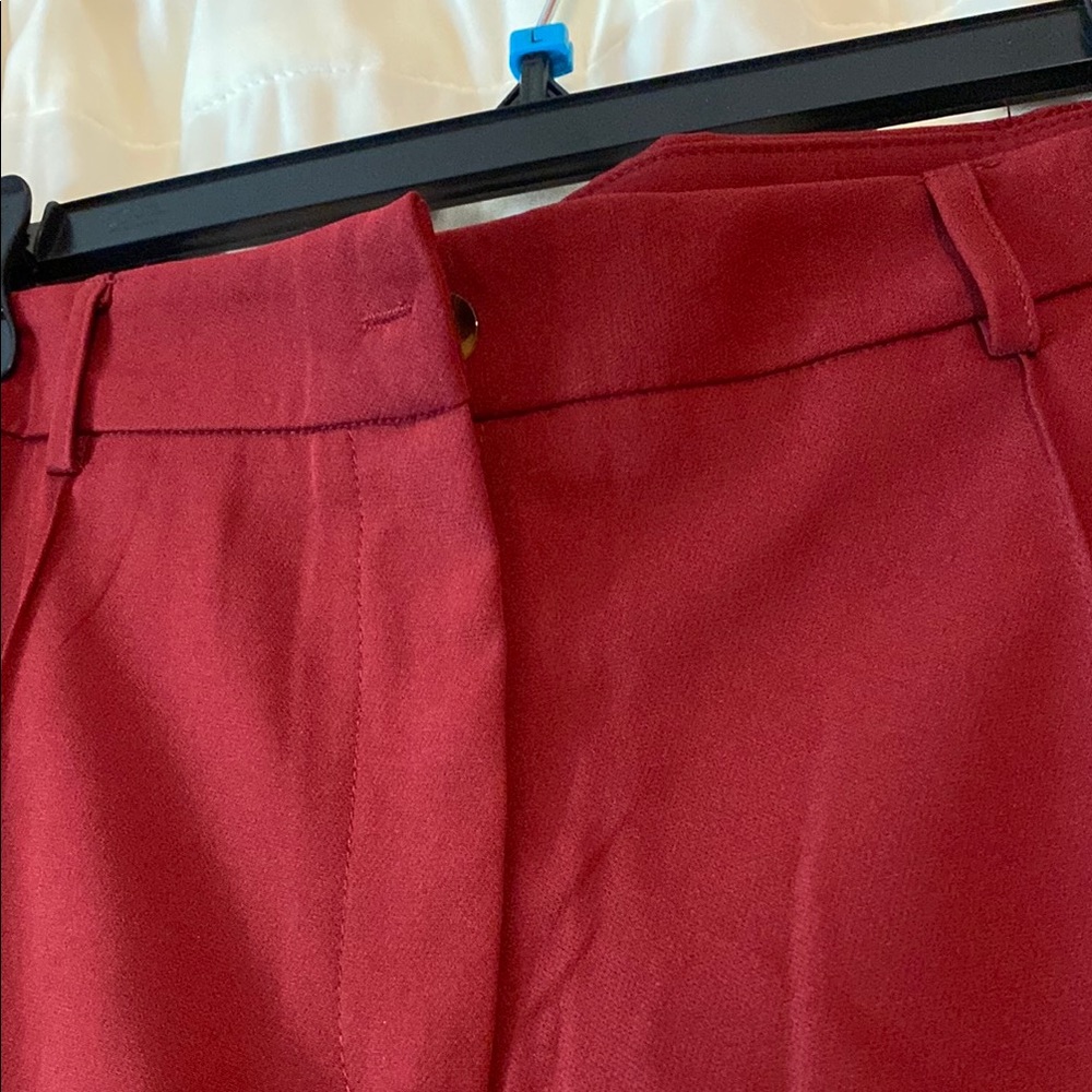 Work Pant Stylish Red Trousers Free Leggins! Both new with tags!